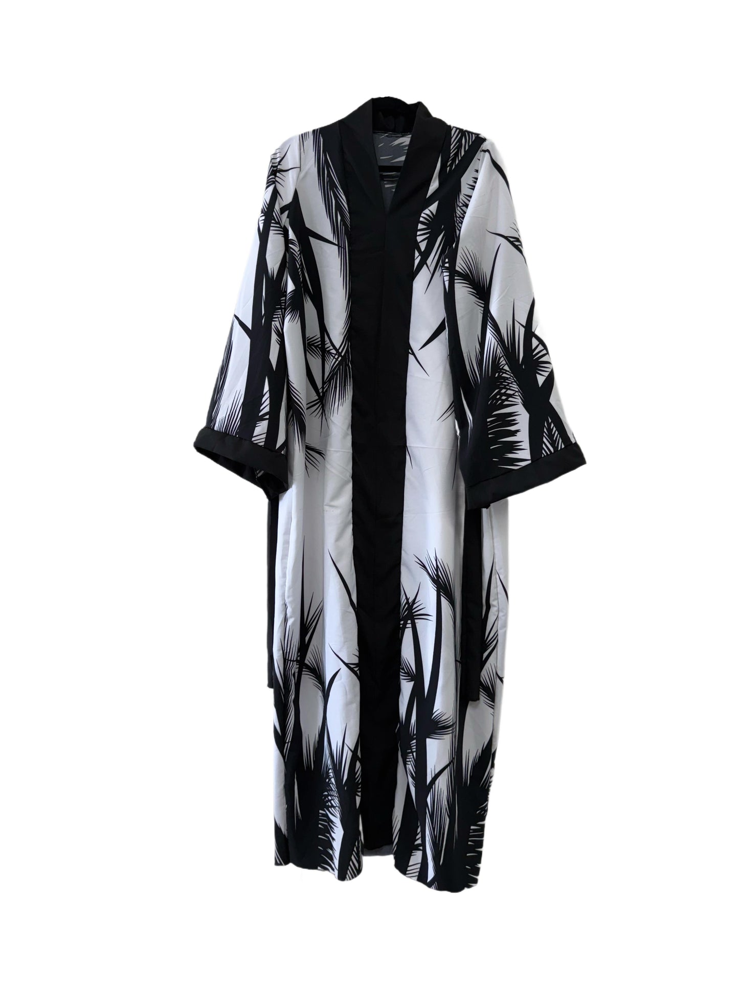 Becky Elegant A-Line Gown - White & Black