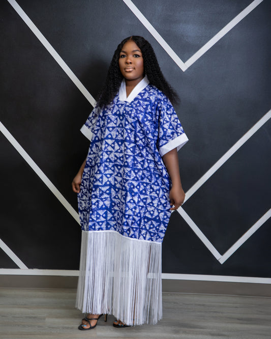 Adeola Kampala Bubu Fringe Gown