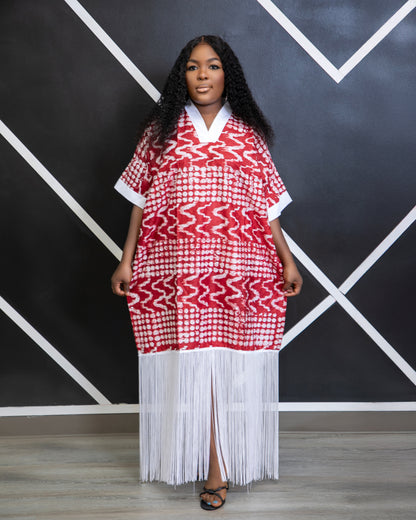 Adeola Kampala Bubu Fringe Gown